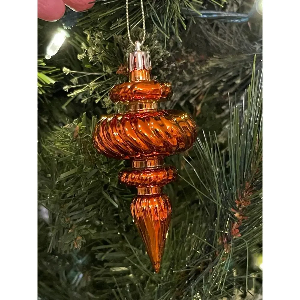 Lot of 7 Vickerman Finial Ornaments 4” tall